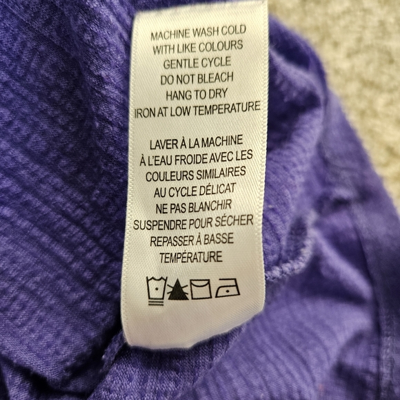 Purple Sm Ricki's top with crochet accent - Picture 9 of 10